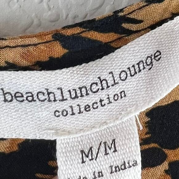 BeachLunchLounge Animal Print Cutout Midi Length Dress in Serengeti Size Medium - Picture 8 of 8